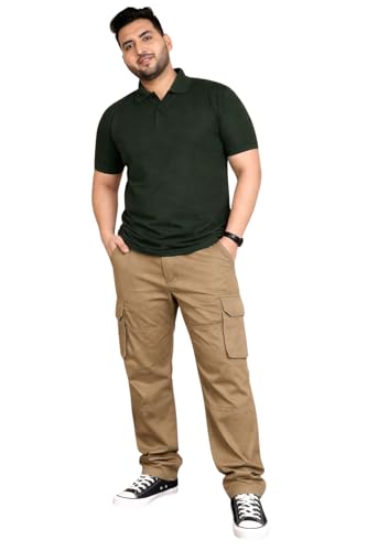 Image of INKKR Men Plus Size Cargo Pants || Plus Cargo Pants Cotton || 2XL-6XL