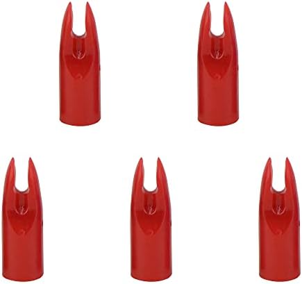 ZSHJG 50 Pack Archery Arrow Nock Glue On 7mm Arrow Shaft for DIY Hunting Arrows Recurve Bow Compound Bow (red) ZSHJG 50 Pack Archery Arrow Nock Glue On 7mm Arrow Shaft for DIY Hunting Arrows Recurve Bow Compound Bow (red)