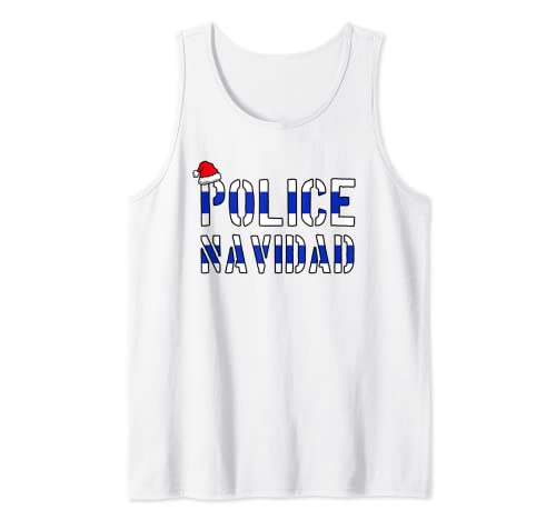 Police Navidad, Police Officer Ugly Christmas Sweater Gift Canotta
