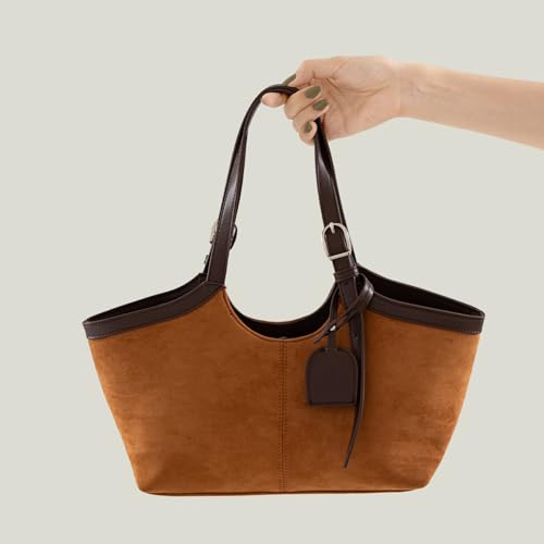 Sac à bandoulière d'inspiration vintage en daim PU pour femme - 5