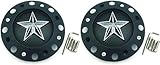 QAMNVCRTY 2PCS Wheel Cap Hub Cap Center Cap for KMC XD Series Rockstar 1001775 Matte Black