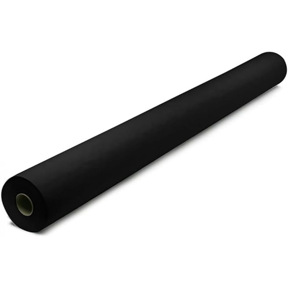 Venuscello Black Banquet Roll 8m x 120cm Paper Banqueting Table Cover for Wedding Buffet Dinner Home Large Disposable Table Paper Cloth โ image 1