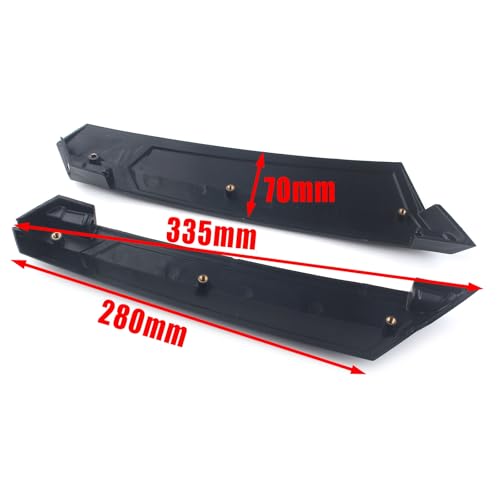 Cubiertas para bisagras de alforjas compatibles con motocicletas Victory Cross Country, Cross Country Tour, Magnum, Hard-Ball y Cross Roads (2010-2017), color negro miniatura 4