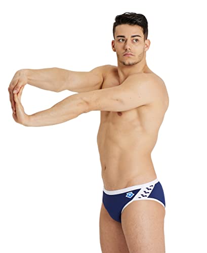 Image of ARENA Men's Icons Solid Swim Briefs Professional Training Swimsuit Sports Trunk