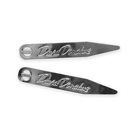 David Donahue Men's Silver Plated Brass Dress Shirt Collar Stays-18 Count (CS613900) Cover