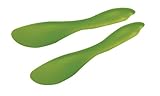 Linden Sweden Multi Purpose Spreaders Set of 2, Sage - Versatile Butter Knife for Soft Cheese, Peanut Butter, Frosting and More - Safe for Kids - BPA-Free and Dishwasher-Safe - Made in Sweden