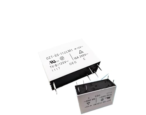 Relais OZT-SS-112LM1 12V 16A à 6 broches pour circuit imprimé en lot de 10 pièces