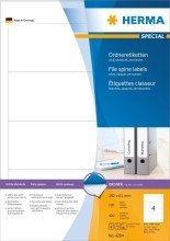 Herma Etichette per raccoglitori, formato A4, 192 x 61 mm, carta opaca, 400 pezzi.