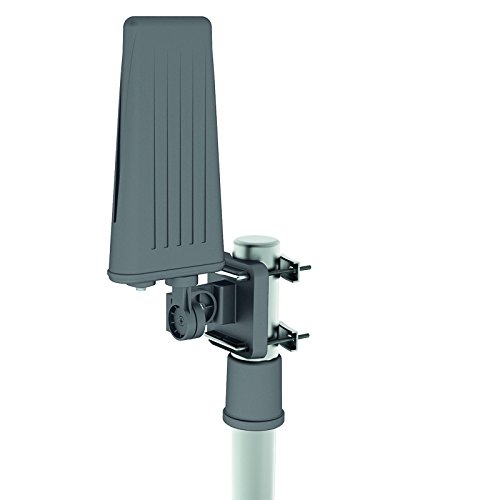 Optimum Amplified Outdoor TV Aerial Wall or Pole Mounted - Ideal for Home, Camping or Caravans