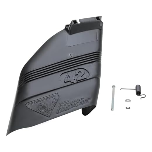 VIRTIONZ 42" Compatible Replacement for Craftsman Riding Mower Deck Deflector Shield 130968 with MOUNTING Hardware