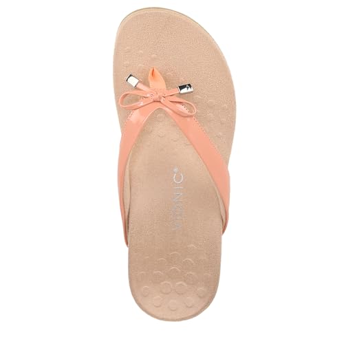 Image of Vionic Women's Rest Bella Toe Post Sandal- Supportive Ladies Orthotic Sandals that include Three Zone Comfort with Arch Support- Flip Flop for Ladies, Medium and Wide Width Size 5-12