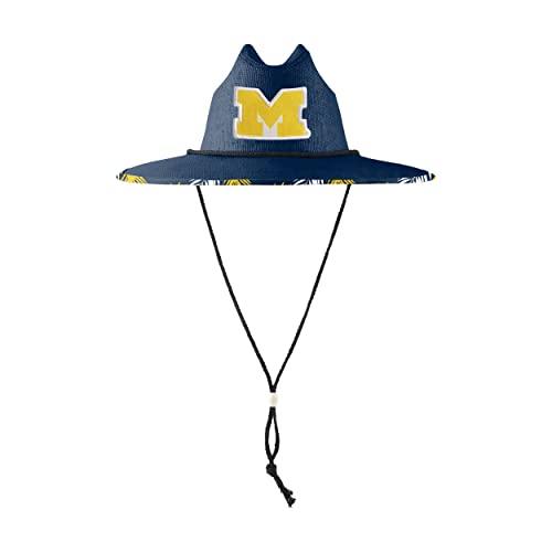 Image of FOCO Michigan Wolverines NCAA Team Color Straw Hat