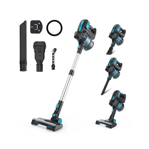 20KPa Stick Cordless Vacuum Cleaner Compatible With INSE V770 Up To 45min Runtime 6-in-1 Cordless Design Handheld Vacuum Cleaners Home Appliance(V770 Blue)