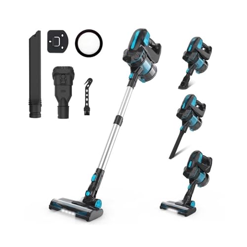 20KPa Stick Cordless Vacuum Cleaner Compatible With INSE V770 Up To 45min Runtime 6-in-1 Cordless Design Handheld Vacuum Cleaners Home Appliance(V770 Blue)