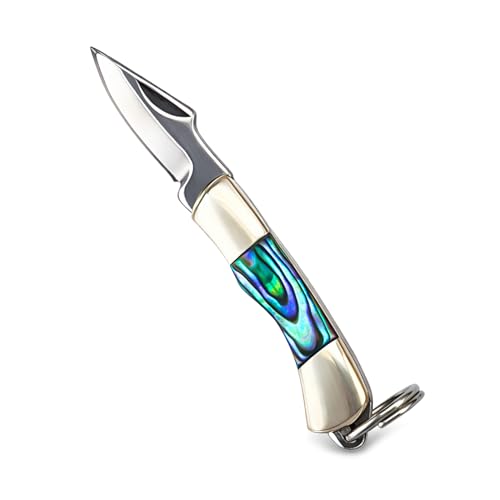 Tiny Folder Miniature Gadgets Collection Knife, Eastern Delights Pocket Smallest Multi Tool (Green Shell)