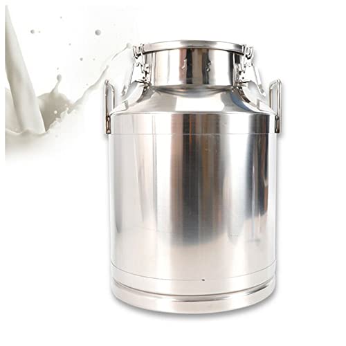 Seau à lait en acier inoxydable 88L avec couvercle scellé pour transport de liquide