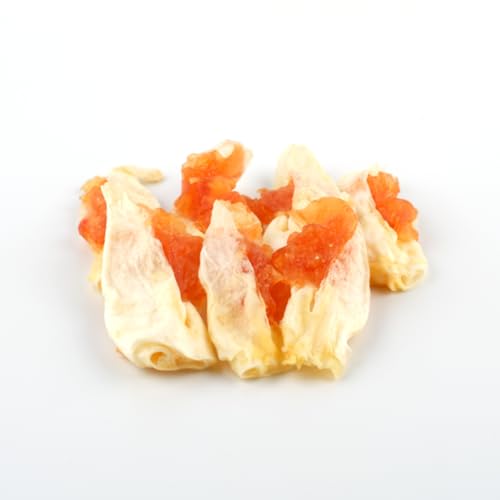 Topdog Kaninchenohren für Hunde 12 x 70g - Ohne Fell - Getrocknete Hasenohren mit Hühnchenfilet - 100% natürlich ohne Zusatzstoffe und fettarm - Idealer Kausnack mit intensivem Geschmack