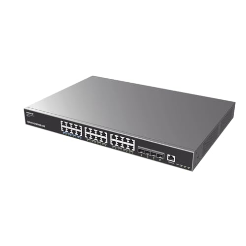 Image of Grandstream GWN7813P | 24-Port Gigabit Ethernet Layer 3 Managed PoE Switch
