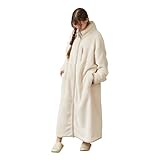 groony 着る毛布 節電 メンズ レディース グルーニー 毛布 ルームウェア パジャマ 冬 フードなし 洗える ロング 可愛い 厚手 部屋着 ポケット おしゃれ 着丈125cm シャンブレーベージュ