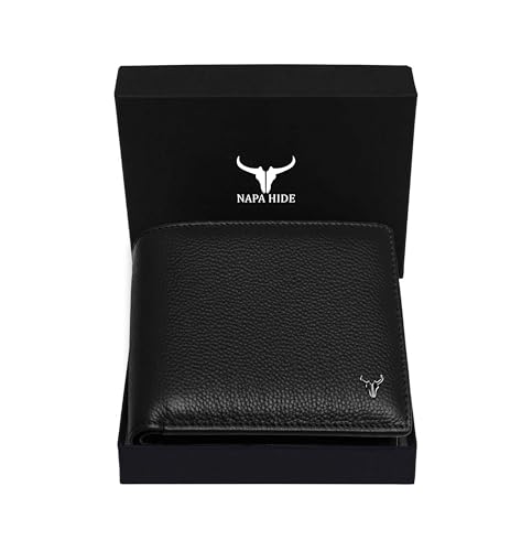 Image of NAPA HIDE Leather Wallet for Men (Black)