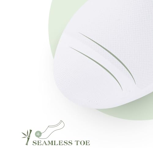 3 Pairs Bamboo Rayon No Show Socks for Men Women, Ultra Low Cut Invisible Liner Socks with Non-Slip Silicone Stripes3