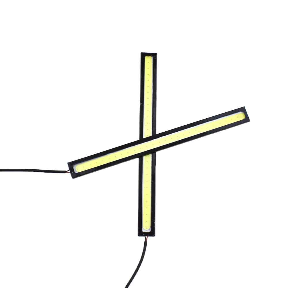 Daytime Running Light DRL Car LED Light Strip Waterproof COB Lights Truck Bike Universal 12v Driving Lighting White - View #2