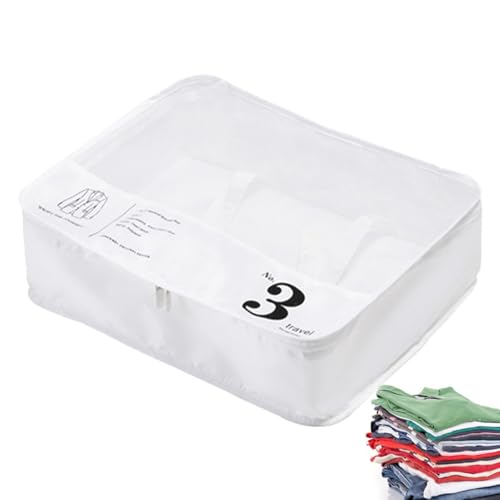 Organizador de de embalaje: 42 x 32 x 12 cm, de almacenamiento de viaje de poliéster impermeable con cierre de hebilla, organizadora de maletas, resistente al polvo, de