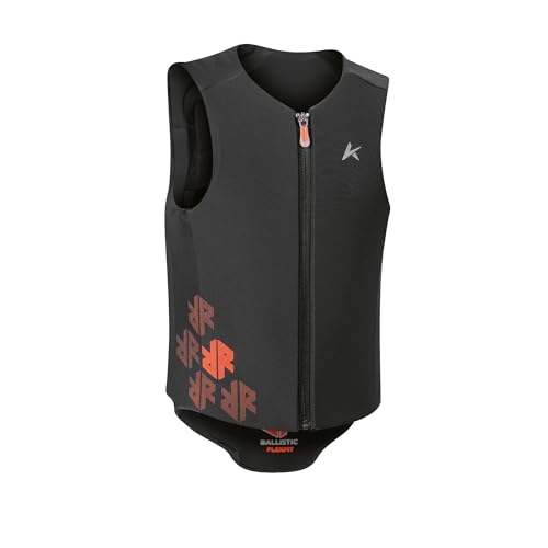 Komperdell Rückenprotektor Ballistic Flex FIT Pro JUNIOR, Größe:128, Farbe:Black/orange