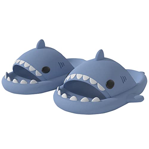 Cydmoty Unisex EVA Open Toe shark slippers Cute Shark Slippers for Women Men Summer Lightweight Sole Sandals Casual Beach Shoes
