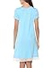 Aibrou Camisón Casual Mujer Algodón,Pijama Encaje Manga Corta Comodo y Elegante Ropa...