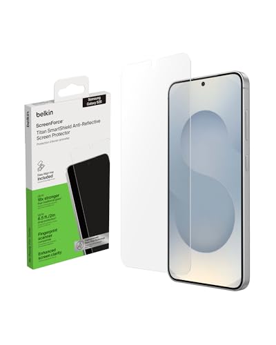 Belkin ScreenForce Titan SmartShield Protection D'Écran Antireflet Pour Samsung Galaxy S26, Protection Antirayure, Anti-trace De Doigt, Ultrafine, Avec Support Easy Align
