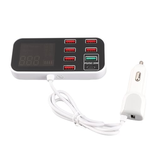 Cargador múltiple para coche Eminchu de 40W que soluciona la falta de puertos USB 6