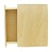 NicoleCrafts 1 X Unfinished Pine Wood 8" Book BOX with Pull Out Drawer,Tan