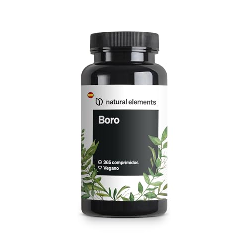 Boro puro – alta dosificación de 3 mg de boro por comprimido – 365 comprimidos – vegano, natural – producido en Alemania y probado con cuidado en laboratorio