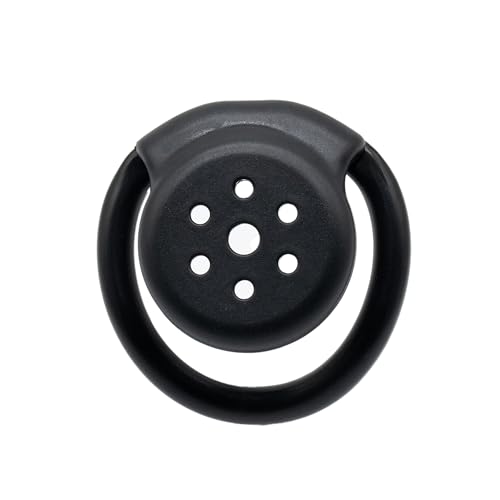 Luoyoupin組み込み式ロッカーコアフラットトップカバー6穴貞操ロック鍋蓋貞操装置女装男子CBロックペニス拘束 (ブラック)