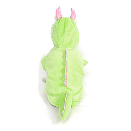 Disfraz de Dragón Verde para Perros y Gatos miniatura 3