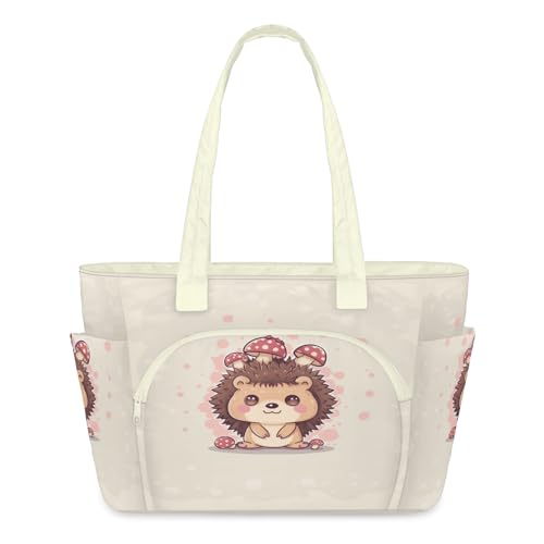 Sac fourre-tout de voyage hérisson : grand sac à bandoulière léger pour le travail et le sport
