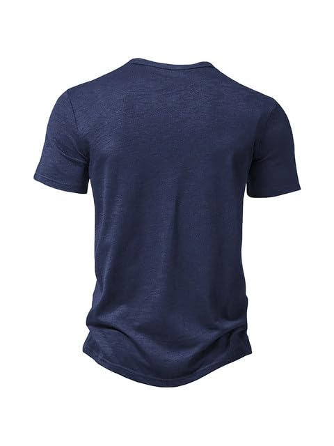 Image of Men's Fashion Henley Neck Half Sleeve T-Shirts