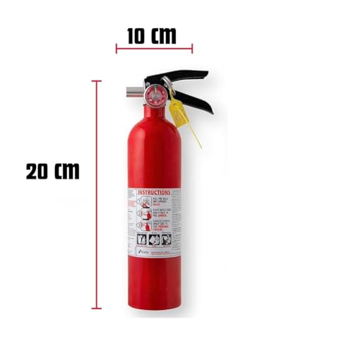 Image of ABC Powder Type 2KG Fire Extinguisher for Home | Fire Safety for All Types of Fire for Home, Office & Car Safety (2kg)