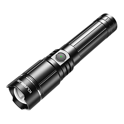 Klarus EP9 PRO Torch Rechargeable,Zoomable Torch 1300 Lumens,USB C Rechargeable Torches Led Super Bright,IPX4 Waterproof Flashlight Torch,350M Longest Shine Bright Torch For Camping, Outdoor,Emergency Cover