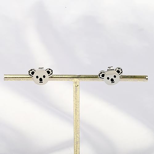 OKEYCH Koala Lover Gift Koala Bear Stud Earrings Koala Fan Jewelry Koala Themed Gift Zoo Animal Lover Gift4