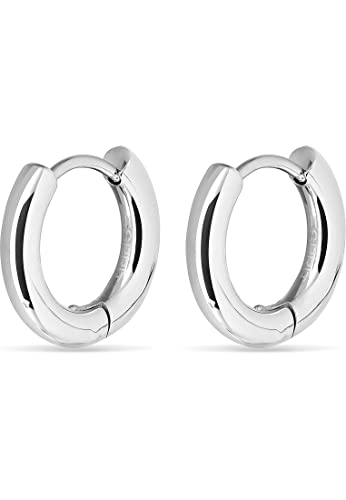 ESPRIT Damen-Creolen Edelstahl One Size, Silber 32022951