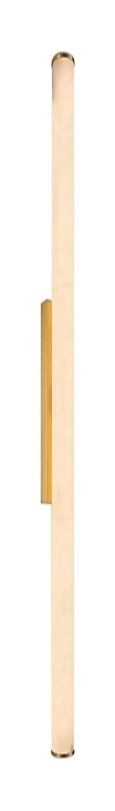 SXSCARKX Wall Light Sconce Spanish Natural Marble Sconces Strip Alabaster All Copper Indoor Lamps for Bedroom Staircase Living Room Corridor(Gold,50cm)