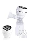 Bomba Tira Leite Materno Elétrica Portátil Recarregável USB – Extratora de leite 9 Níveis de Sucção, Silenciosa, Livre de BPA, com Mamadeira e Cabo Tipo C (WHITE)