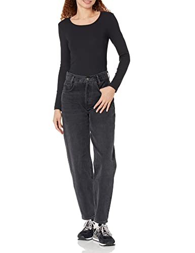 Image of Amazon Essentials Women's Long Sleeve Slim-Fit Rib Scoop Neck Sweater, Fall Tops, Pack of 2