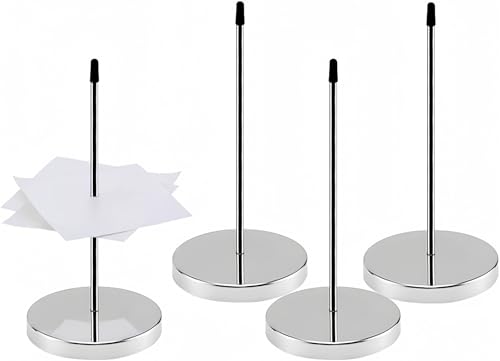 La mejor selección de Pinchos disponible en línea. 44 THJOPOKEEL 4 Unidades Pinchos para Notas, para Varilla de Papel, Tenedor de Billetes, Recibos, 14cm, Acero Inoxidable