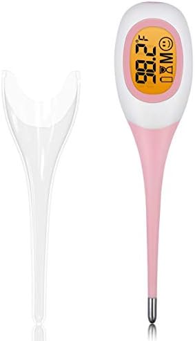 8S Fast Reading Thermometer for Adults, Baby Thermometer,Digital Thermometer for Oral Ráctal Armpit Fever Indicator Flexible Tips Waterproof Medical Thermometer