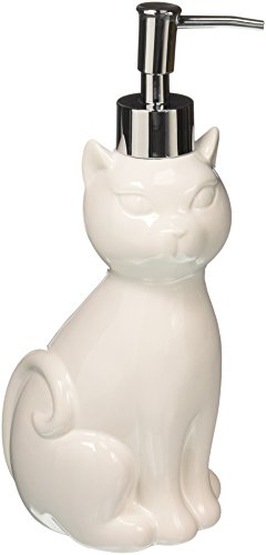 Abbott Collection Ceramic Cat Soap/Lotion Dispenser