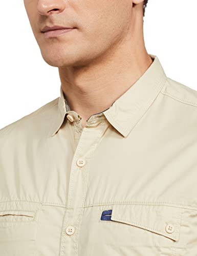 Image of Spykar Men's Solid Slim Fit Shirt