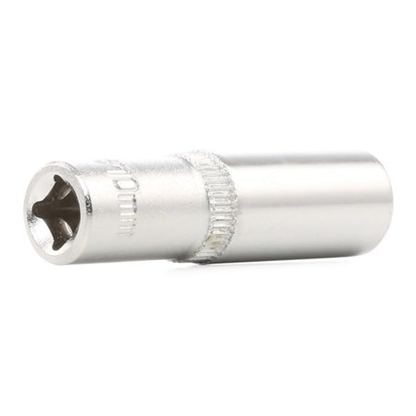 Image of Yato YT-1421 Hexagonal Deep Socket of Size 10mm & Length 50mm Suitable for 1 /4 inch Socket Wrench Set CrV Chromium Mirror Plated Steel Socket Tool Used as Home & Mechanical Tools